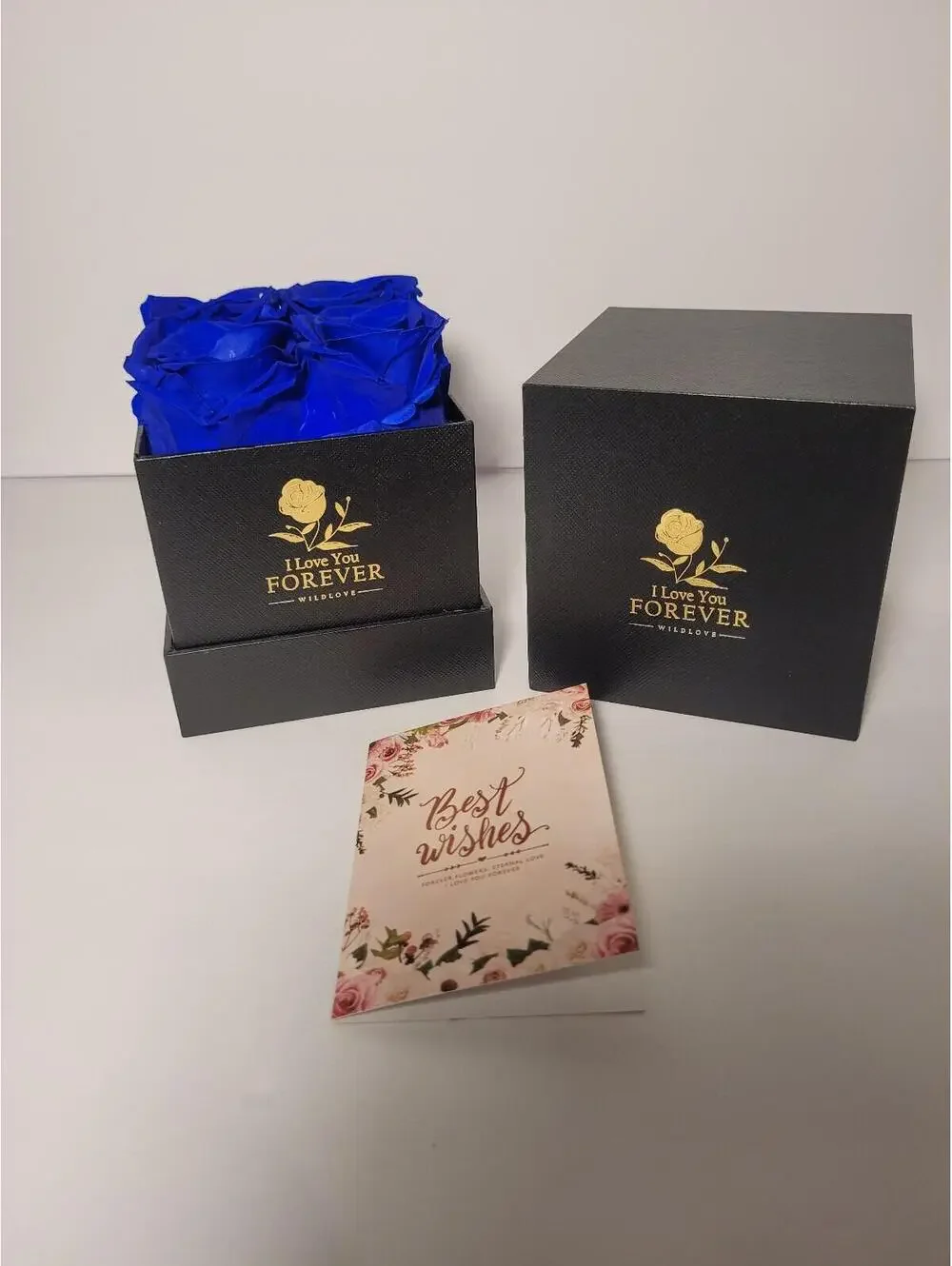 I Love You Forever Wildlove Blue Roses Gift Box. (As Always Free Shipping)